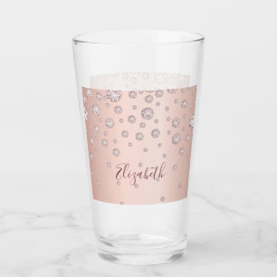 Verre Nom des diamants de la chasse en or rose