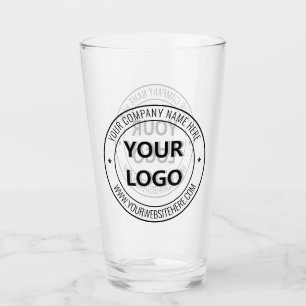 Verre Nom du logo d'entreprise personnalisé Site Web Tim