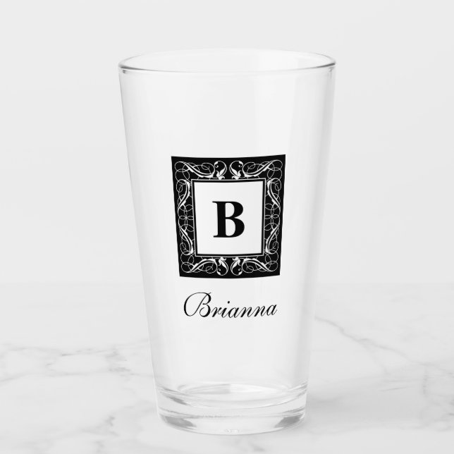 Verre Nom Monogram Regal Style Glass (Version 1) (Devant)