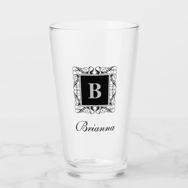 Verre Nom Monogram Regal Style Glass (Version 2) (Devant)