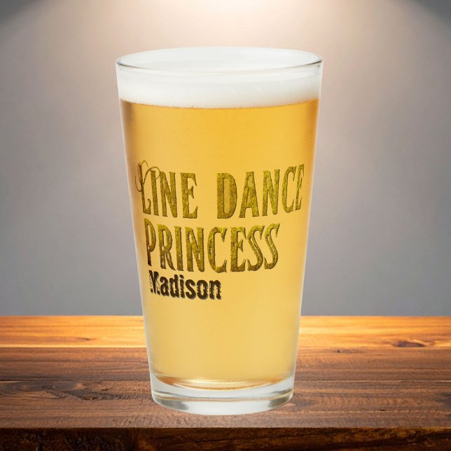 Verre Nom or princesse de danse de ligne (Créateur téléchargé)