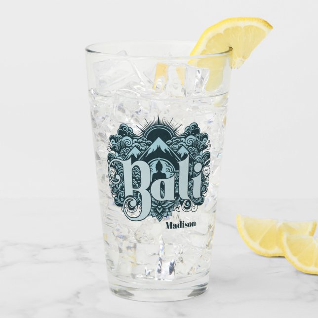 Verre Nom personnalisé Bali (Dos glace)