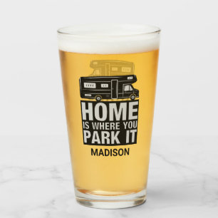 Verre Nom personnalisé Camionnette de camping
