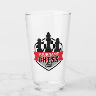 Verre Nom personnalisé Chess Player Club Checkmate