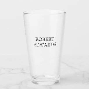 Verre Nom personnalisé d'impression personnalisée