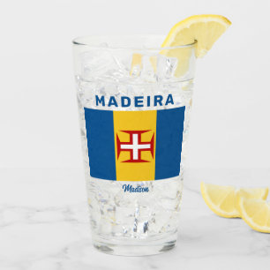 Verre Nom personnalisé Drapeau Madeira