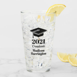 Verre Nom personnalisé et année de graduation
