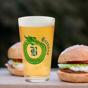 Verre Nom personnalisé et monogramme Style celtique Ouro