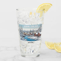 Nom personnalisé Finlande Illustration hivernale