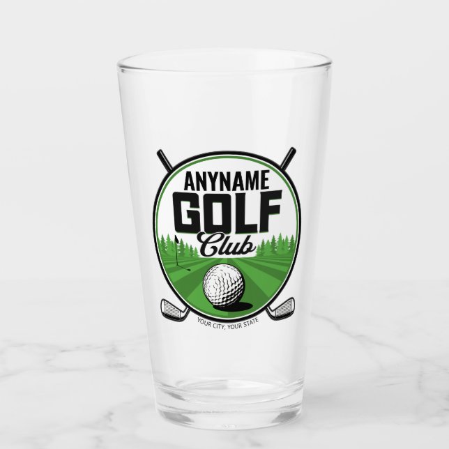 Verre NOM personnalisé Golfing Pro Golf Club Player (Devant)