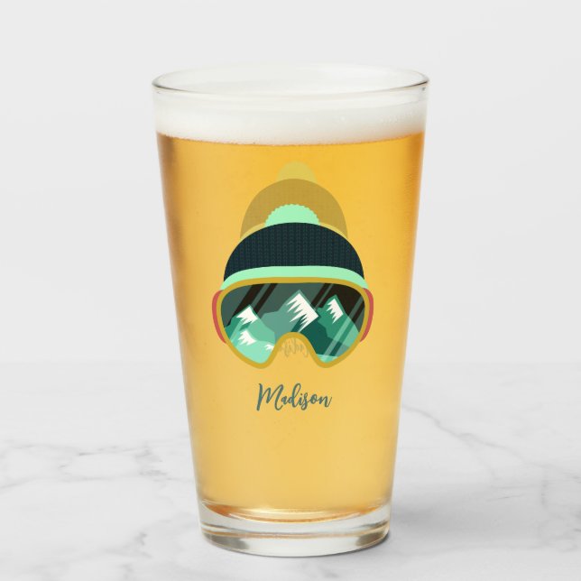 Verre Nom personnalisé Masque de ski (Dos (rempli))