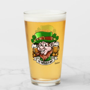 Verre Nom personnalisé Saint Patrick’s Day Pint glass