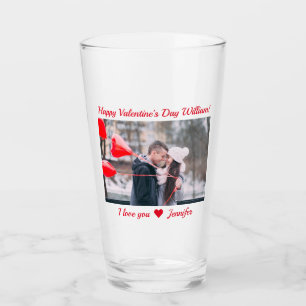 Verre Nom photo personnalisé de l'Heureuse Sainte-Valent