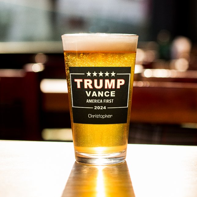 Verre Nom, Trump-Vance 2024 Election Keepsaké Point (Créateur téléchargé)
