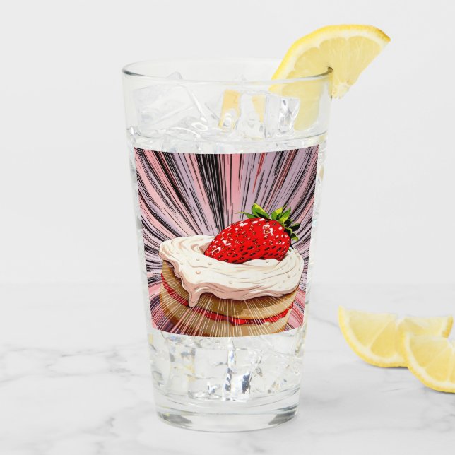 Verre Nostalgie de Strawberry Shortcake (Dos glace)