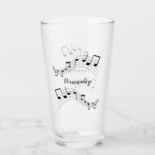 Verre Notes musicales stylish Cool tendance boisson pers