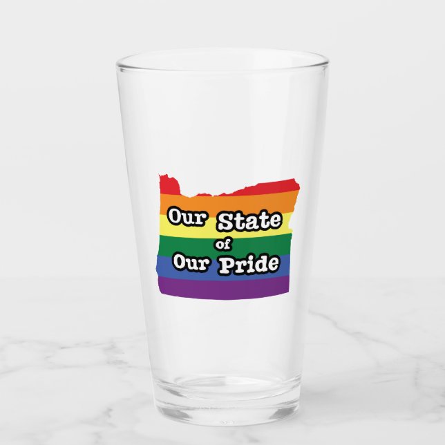 Verre Notre État de notre fierté| Oregon (Devant)