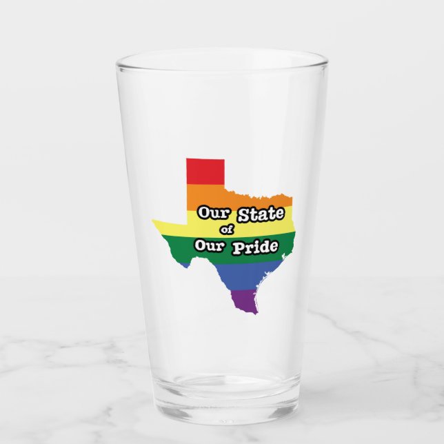 Verre Notre État de notre fierté| Texas (Devant)