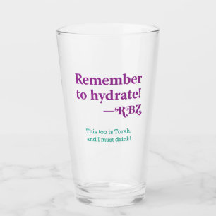 Verre N'oubliez pas de vous hydrater