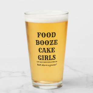 Verre Nourriture Booze Filles de gâteaux - Amusante prop