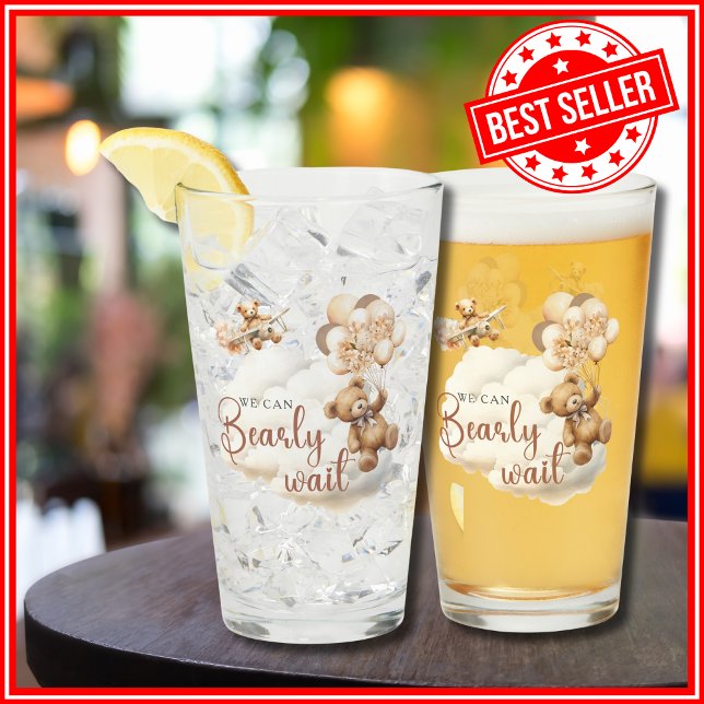 Verre Nous Pouvons Attendre Assez Maigre Baby shower Our (Créateur téléchargé)