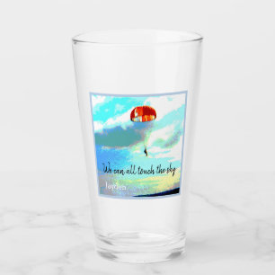Verre Nous pouvons tous toucher le ciel, le parachute, t