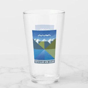 VERRE NOUVELLE ZÉLANDE KIWI ÎLE DU SUD