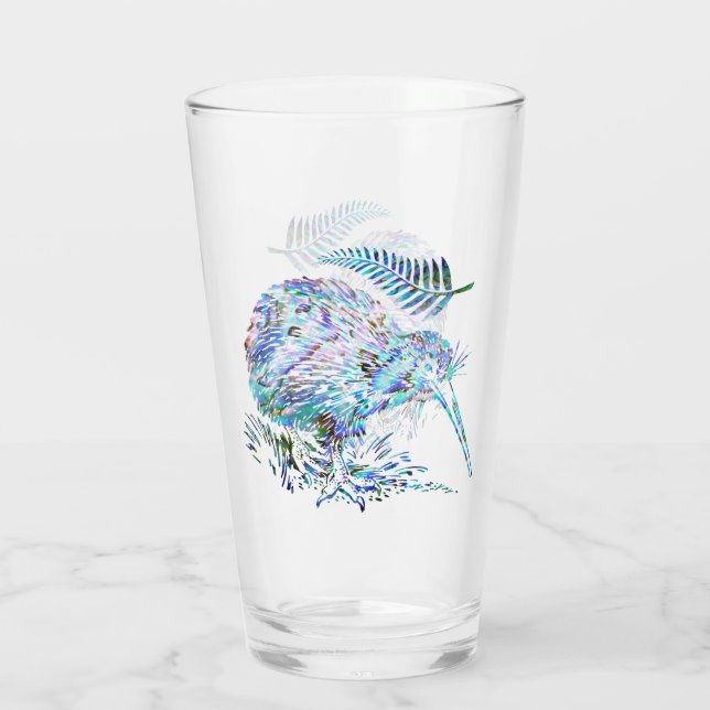 VERRE NOUVELLE-ZÉLANDE KIWI PAUA GLASS (Dos)