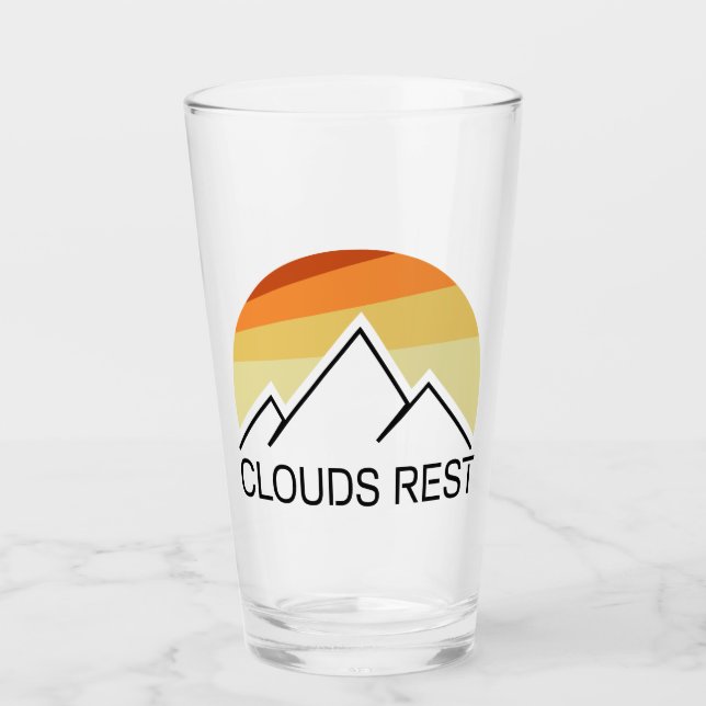 Verre Nuages Rest Mountain Yosemite Retro (Devant)