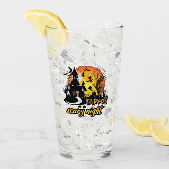 Verre Nuit d'Halloween effrayant (Devant glace)