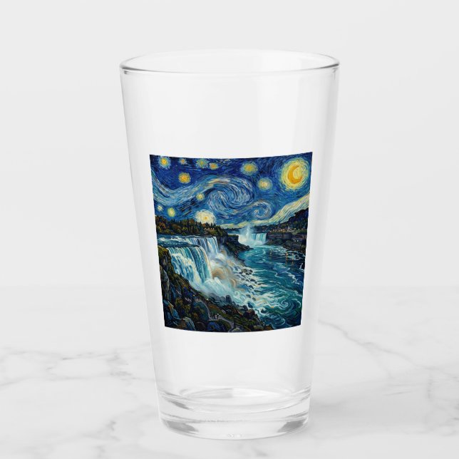 Verre Nuit étoilée des chutes du Niagara (Devant)