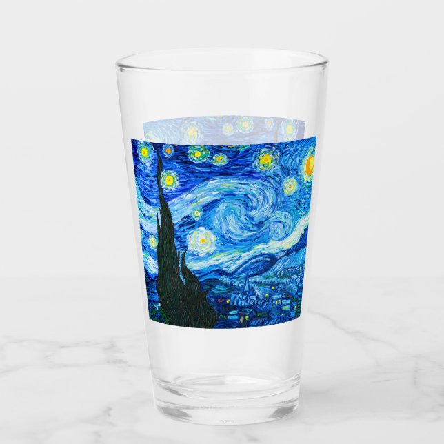Verre Nuit Van Gogh Starry (Devant)