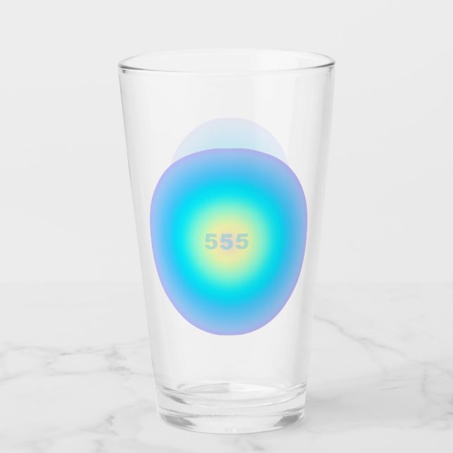 Verre Numéros d'ange 555 - Nouveaux débuts (Devant)