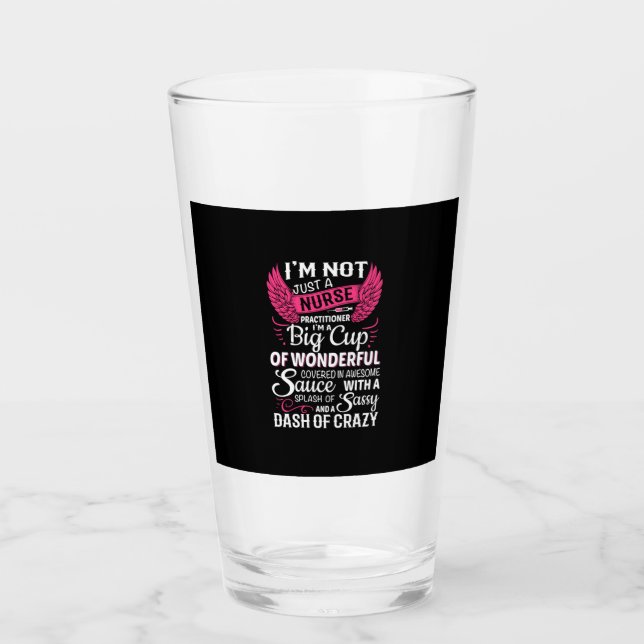 Verre Nurse Gift | I Am Not Just A Nurse (Devant)