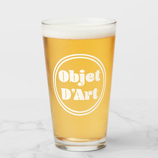Verre Objet d'Art (Devant (rempli))