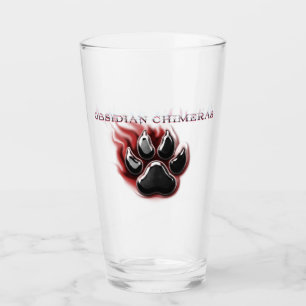 Verre Obsidian Chimeras Paw Glass