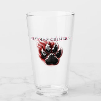 Verre Obsidian Chimeras Paw Glass