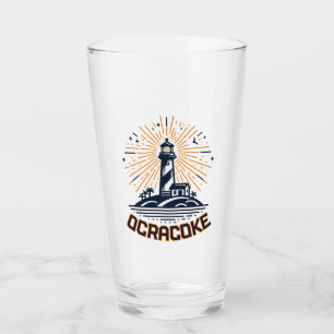 Verre Ocracoke North Carolina Lighthouse Lever du soleil