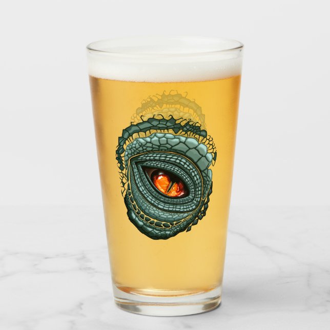 Verre Œil de prédateur reptile primal (Devant (rempli))