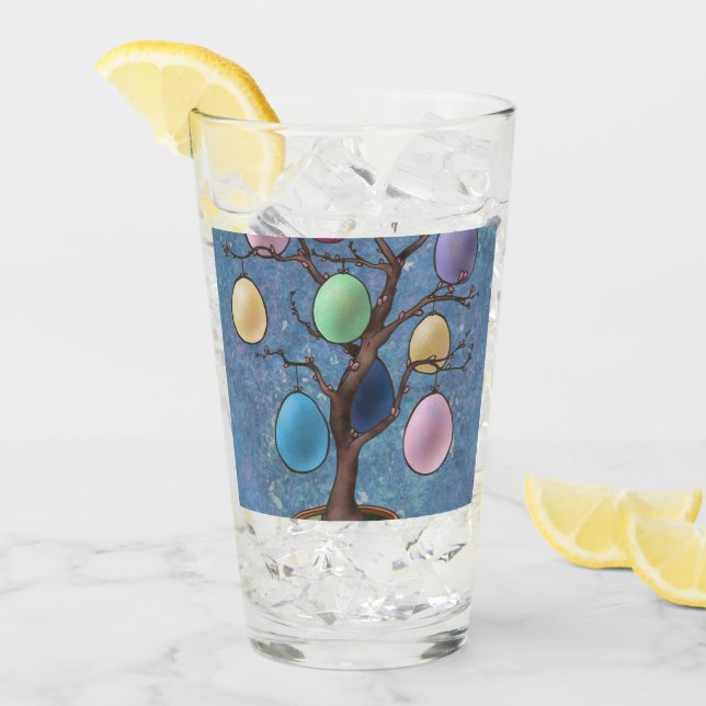 Verre Oeufs de Pâques (Devant glace)