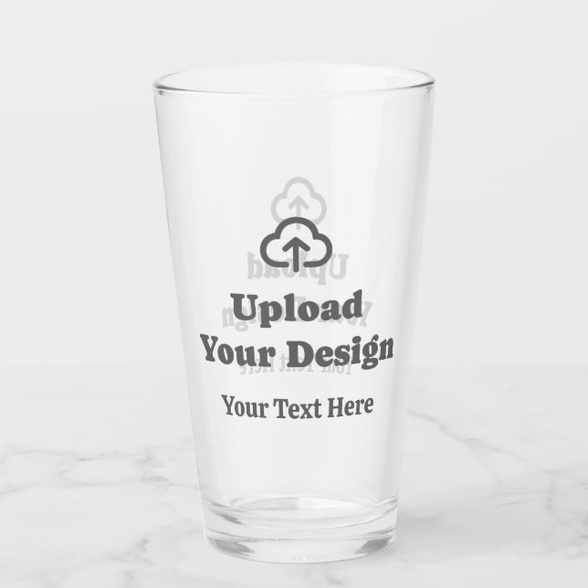 Verre Œuvre d'art plus texte (Devant)