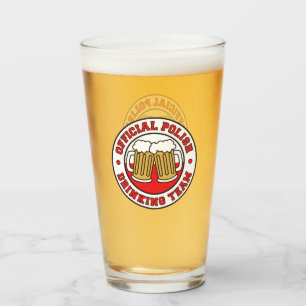 Verre officiel de l'équipe de boisson polonaise