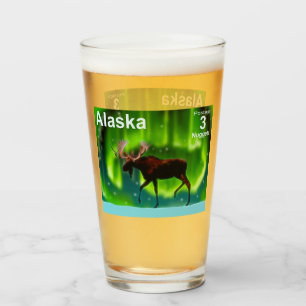 Verre Oie auréole du Nord - Pointe de l'Alaska