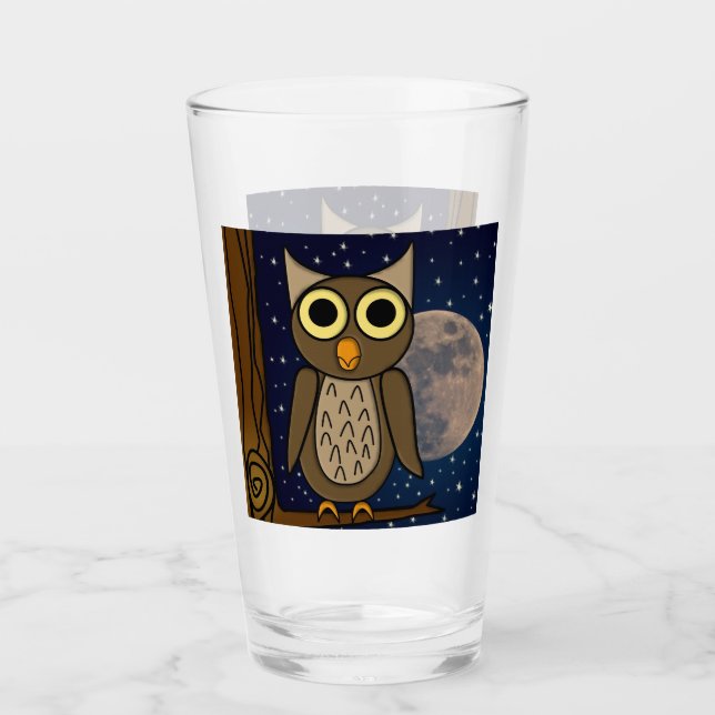 Verre Oiseau de nuit (Devant)