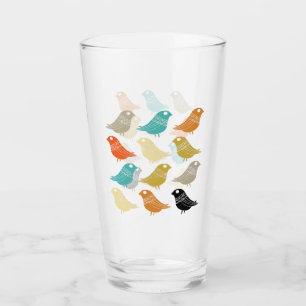 Verre Oiseaux Abstraits funky au milieu du siècle modern