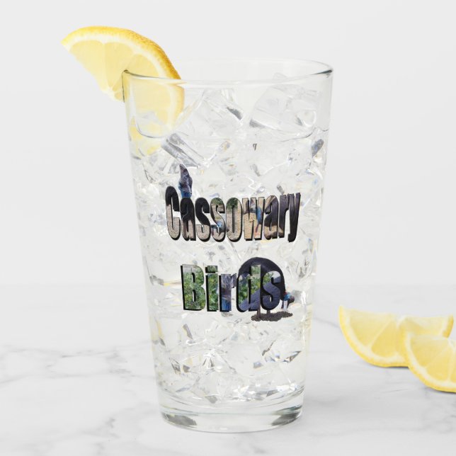 Verre Oiseaux De Cassothérapie Et Logo D'Image, (Devant glace)