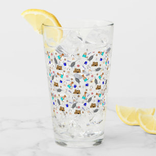 Verre Oliver Le Motif de vacances de la plage d'été Otte