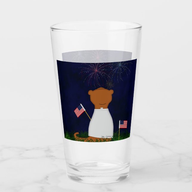 Verre Oliver Le Otter Regarde Les Feux D'Oeuvre (Devant)