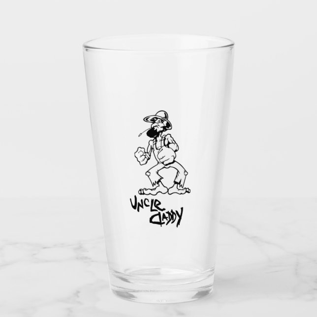 Verre Oncle Daddy Beer Glass Hillbilly Redneck (Devant)