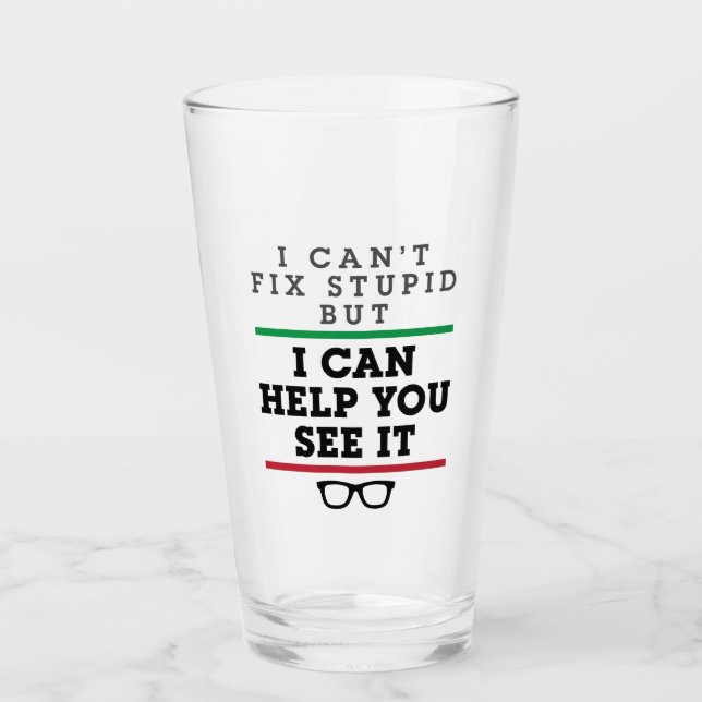 Verre Optométriste Optométrie Ophtalmologie Voir Stupide (Devant)